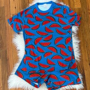 Hanna Andersson Organic Cotton Watermelon Pajama Set Medium